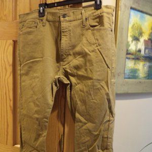 LEVI STRAUSS & CO. Pants   - Khaki -   Size: 38/30   Flat Front